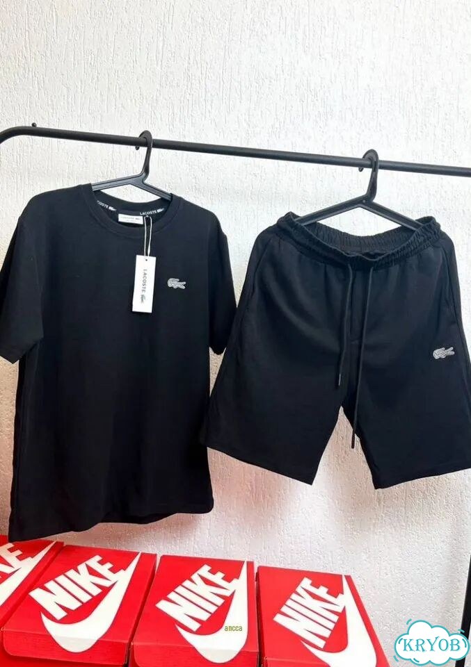 Костюм шорты с футболкой Lacoste фото 2