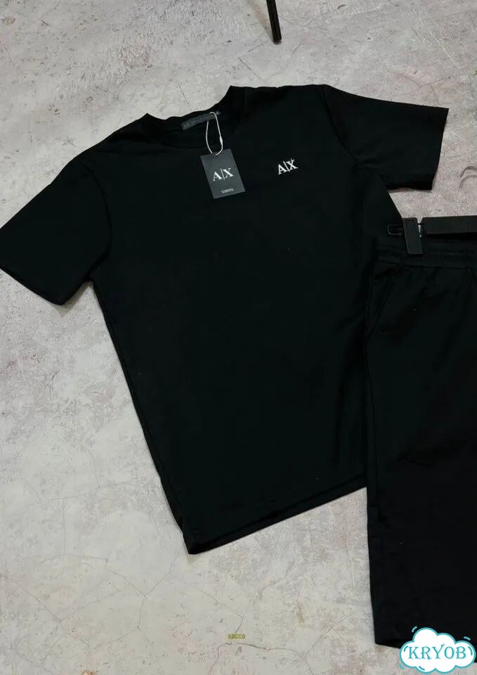 Костюм шорты с футболкой Armani фото 5