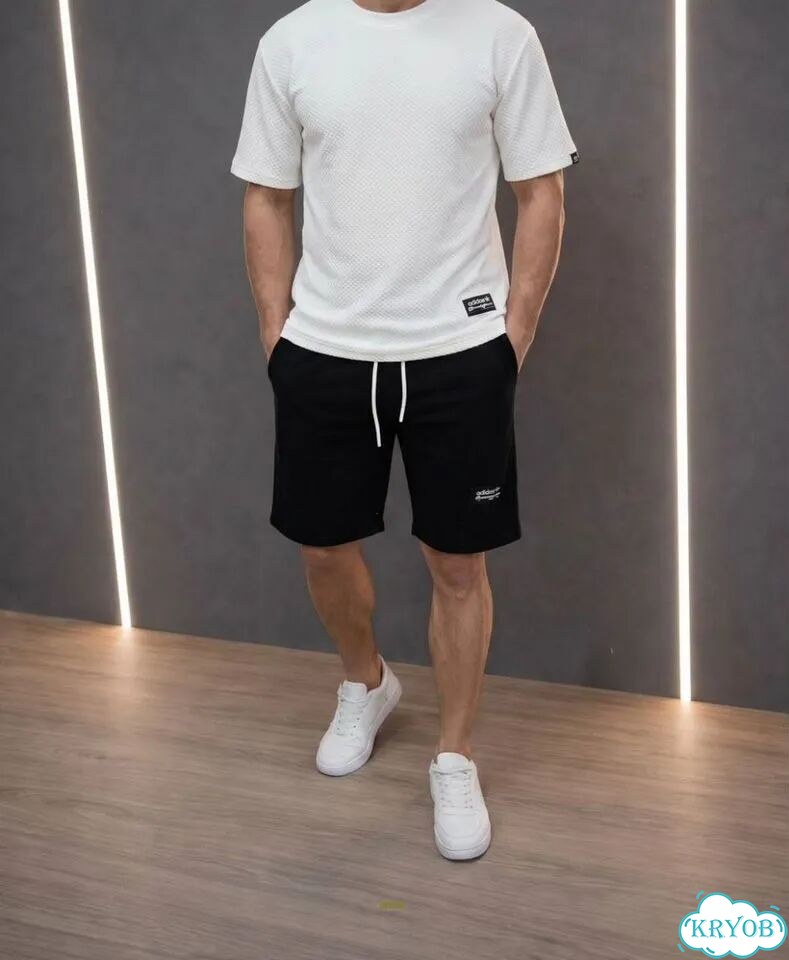 Костюм шорты с футболкой Adidas фото 3