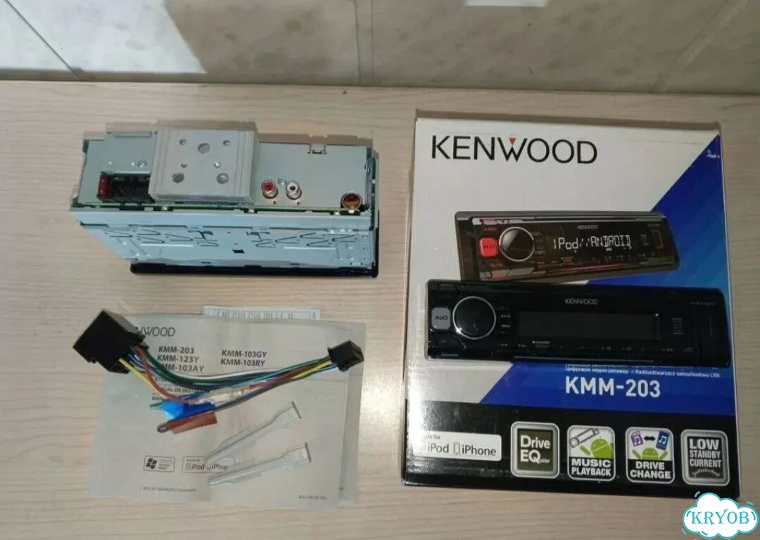 Магнитола kenwood KMM-203 фото 2