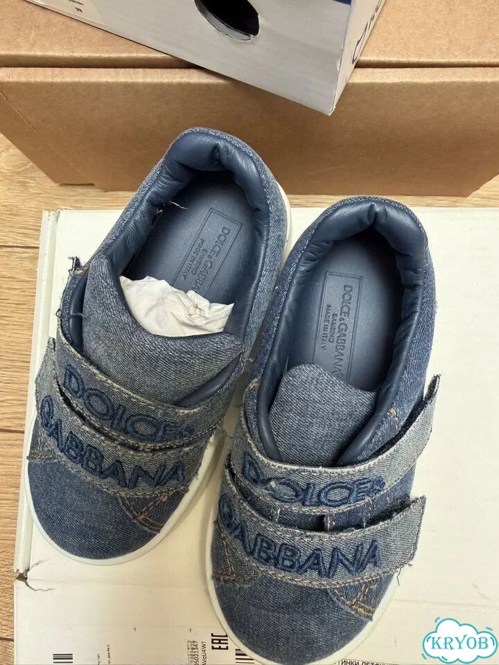 Dolce gabbana кеды детские, 23 оригинал фото 3
