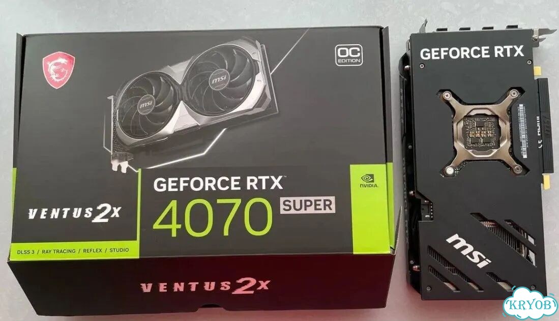 Видеокарта MSI GeForce RTX 4070 super ventus 2X OC фото 2