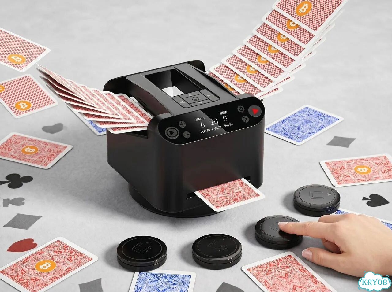 Автоматический шафлер для карт Poker и Uno фото 2