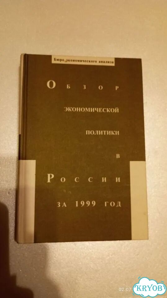 Обзор экономической политики за 1999 год фото 1