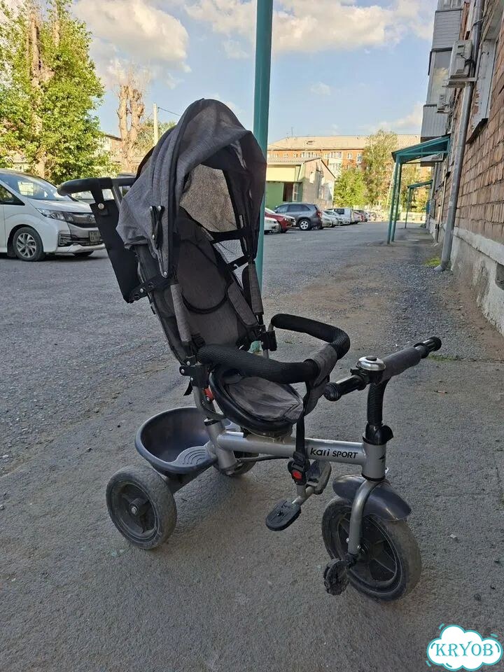 Детский велосипед с родительской ручкой фото 1