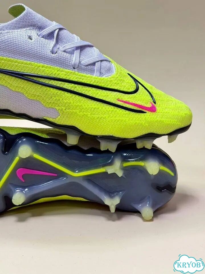 Бутсы мужские Nike Phantom Gx2 серо зеленые фото 1