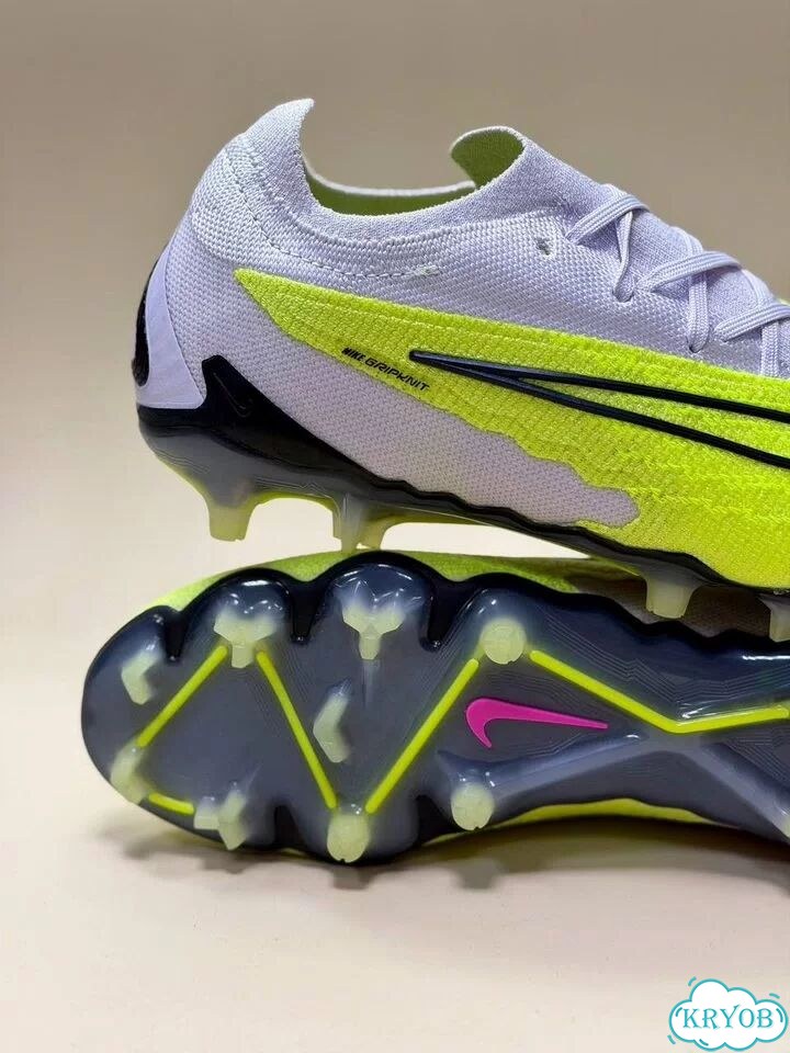 Бутсы мужские Nike Phantom Gx2 серо зеленые фото 2