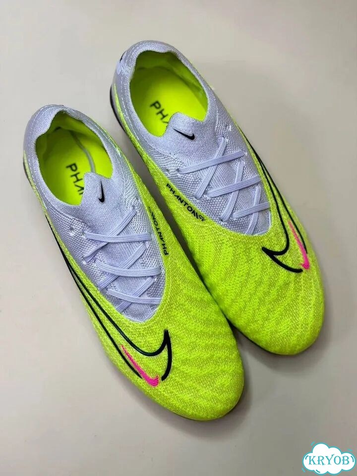 Бутсы мужские Nike Phantom Gx2 серо зеленые фото 5