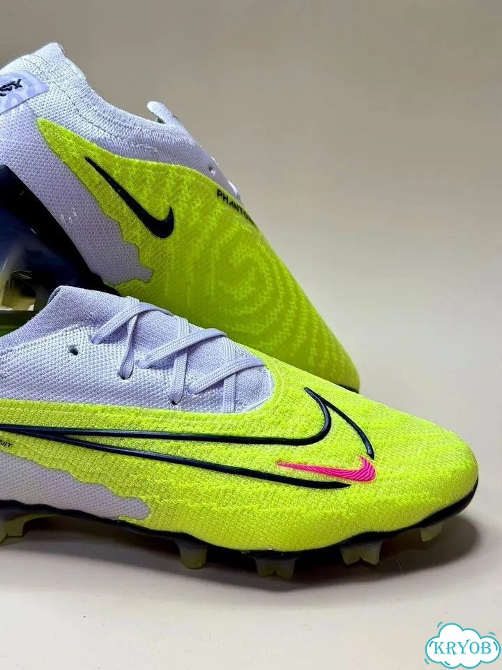 Бутсы мужские Nike Phantom Gx2 серо зеленые фото 6
