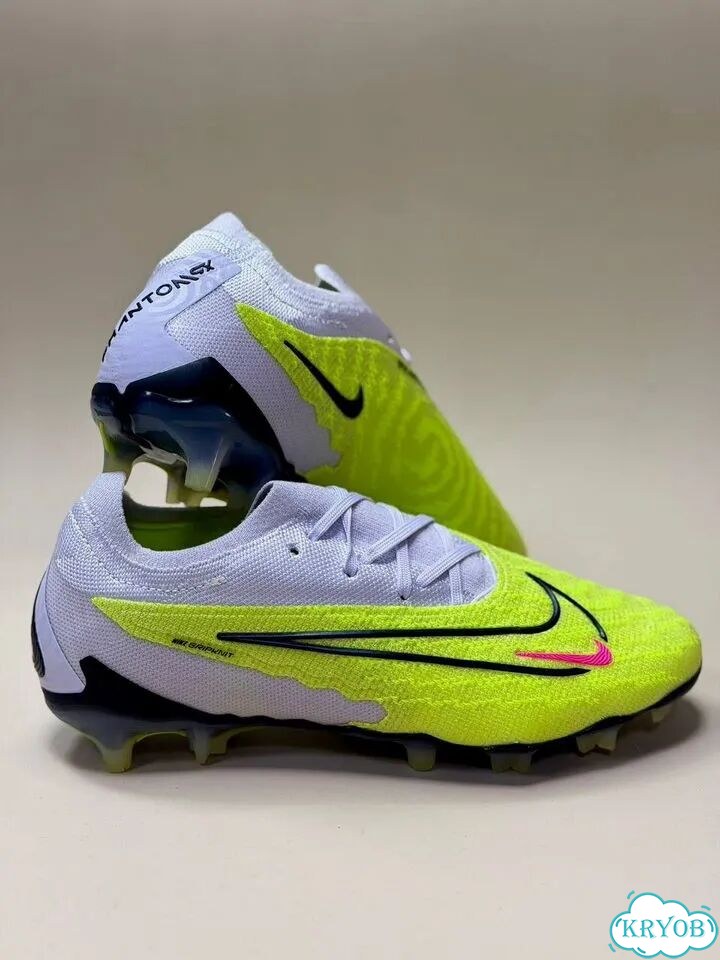 Бутсы мужские Nike Phantom Gx2 серо зеленые фото 8