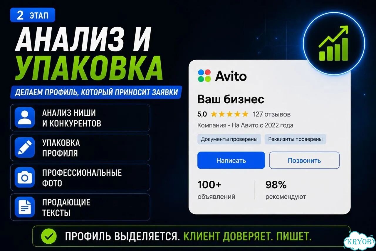 Авитолог Увеличу поток клиентов через Авито фото 2