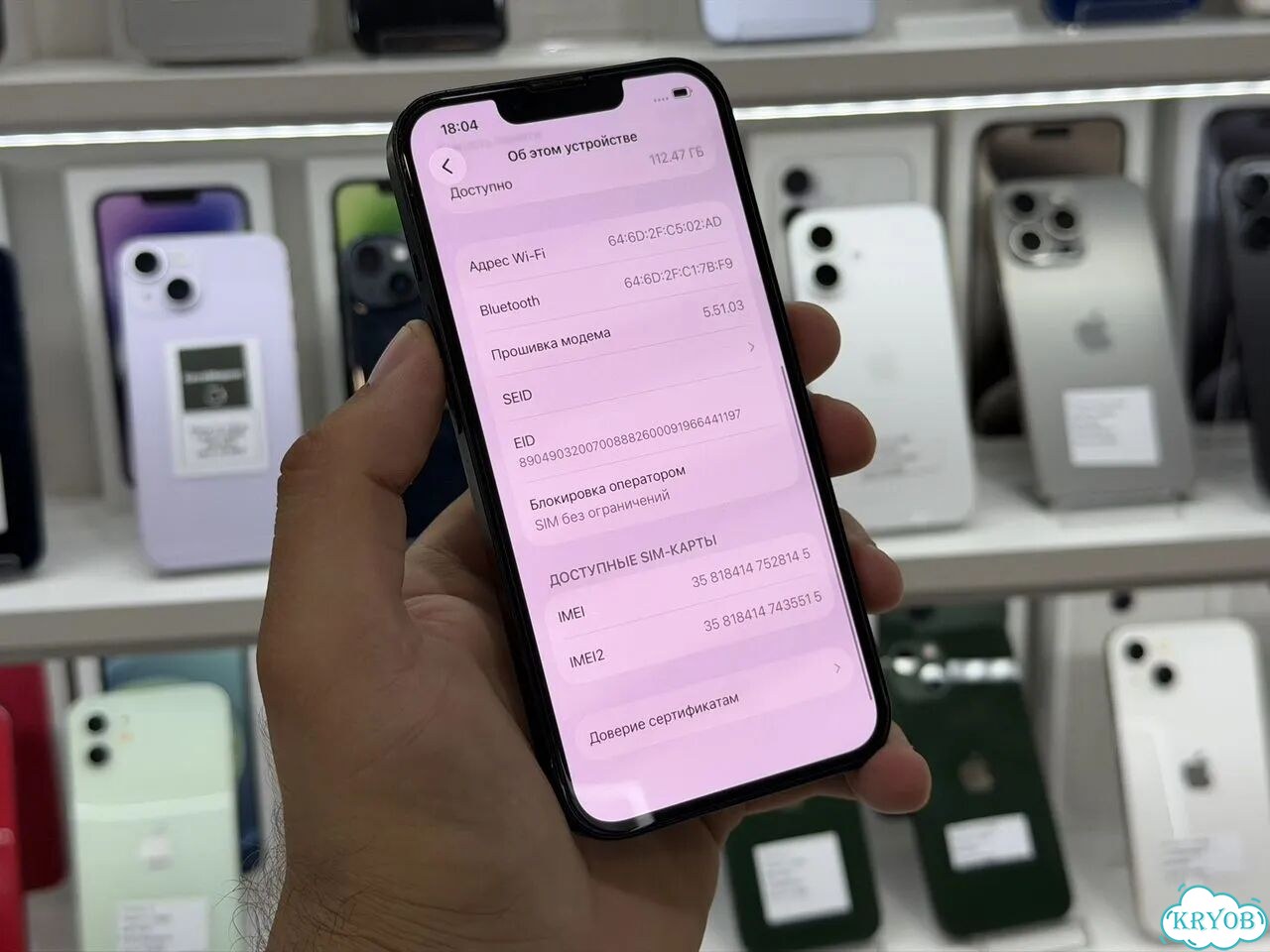iPhone 13, 128 ГБ, SIM + eSIM фото 5