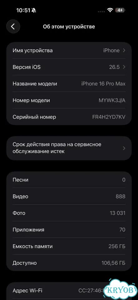 iPhone 16 Pro Max, 256 ГБ, SIM + eSIM фото 2
