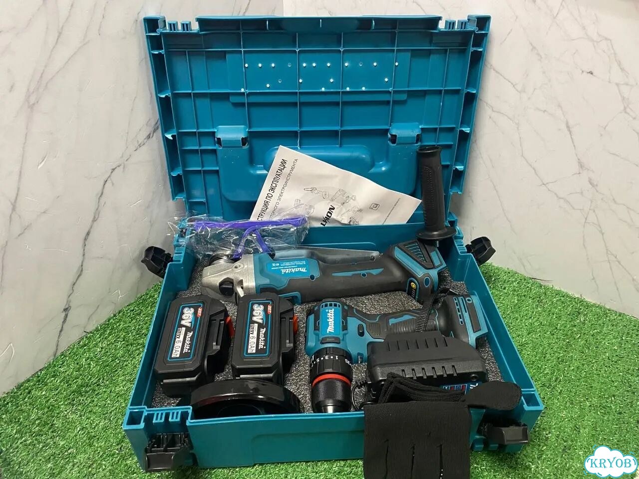Набор makita 2в1 Шуруповёрт+ушм фото 4