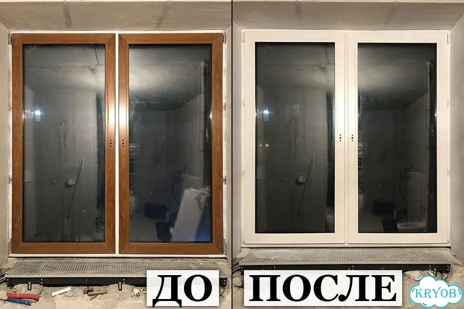 Покраска, восстановление пвх, Алюминиевых окон фото 1