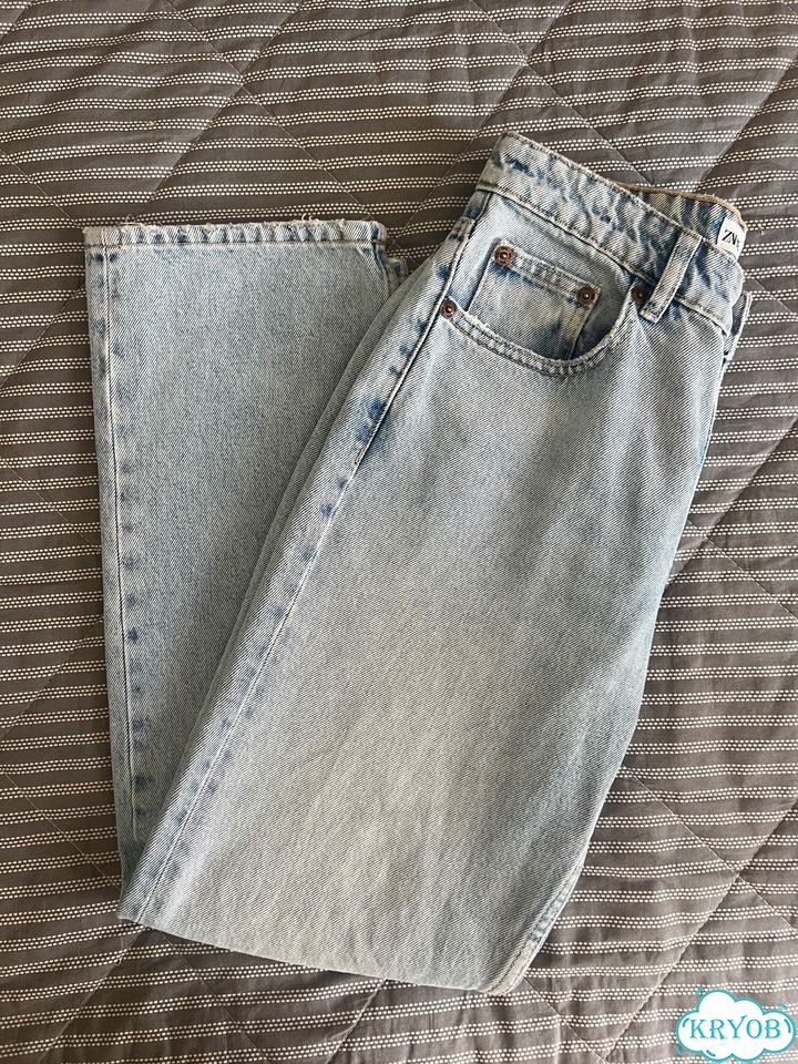 Джинсы Zara 36 прямые фото 2