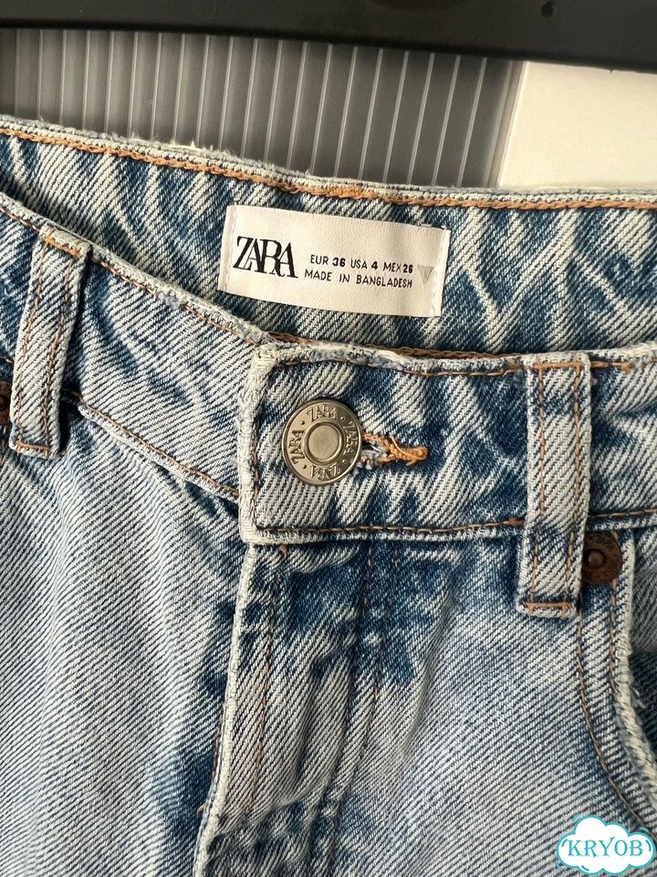 Джинсы Zara 36 прямые фото 4