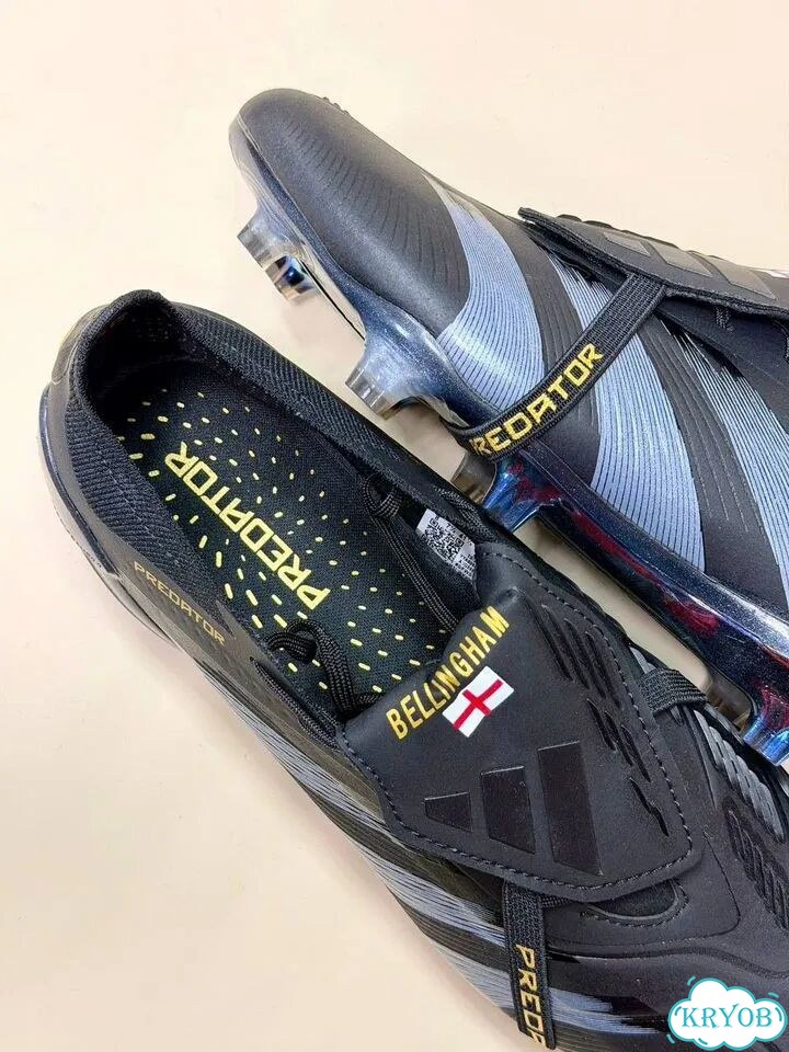 Бутсы мужские Adidas Predator Bellingham черные фото 4
