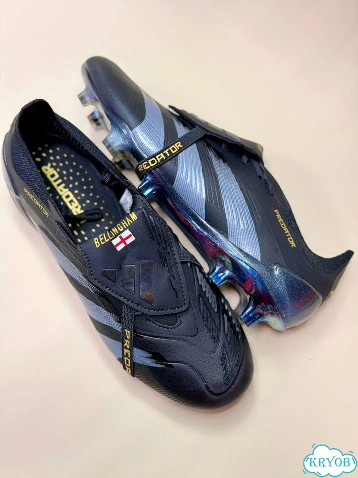 Бутсы мужские Adidas Predator Bellingham черные фото 5