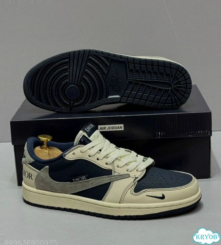 Кроссовки Nike Jordan Travis Scott Dior фото 4