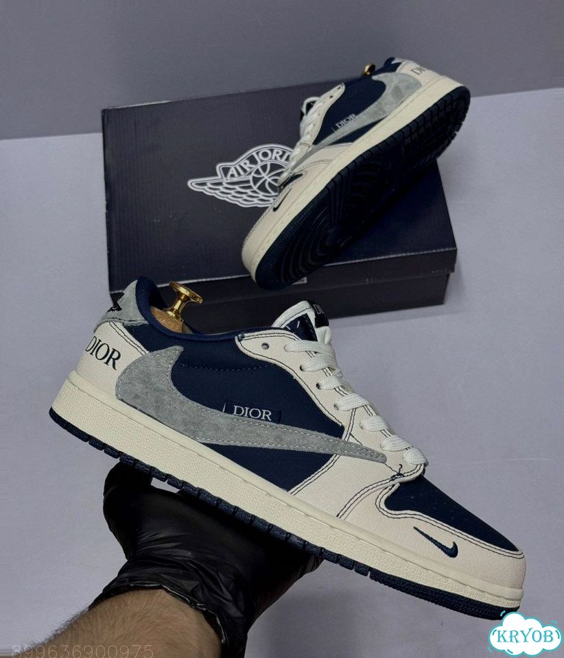 Кроссовки Nike Jordan Travis Scott Dior фото 6