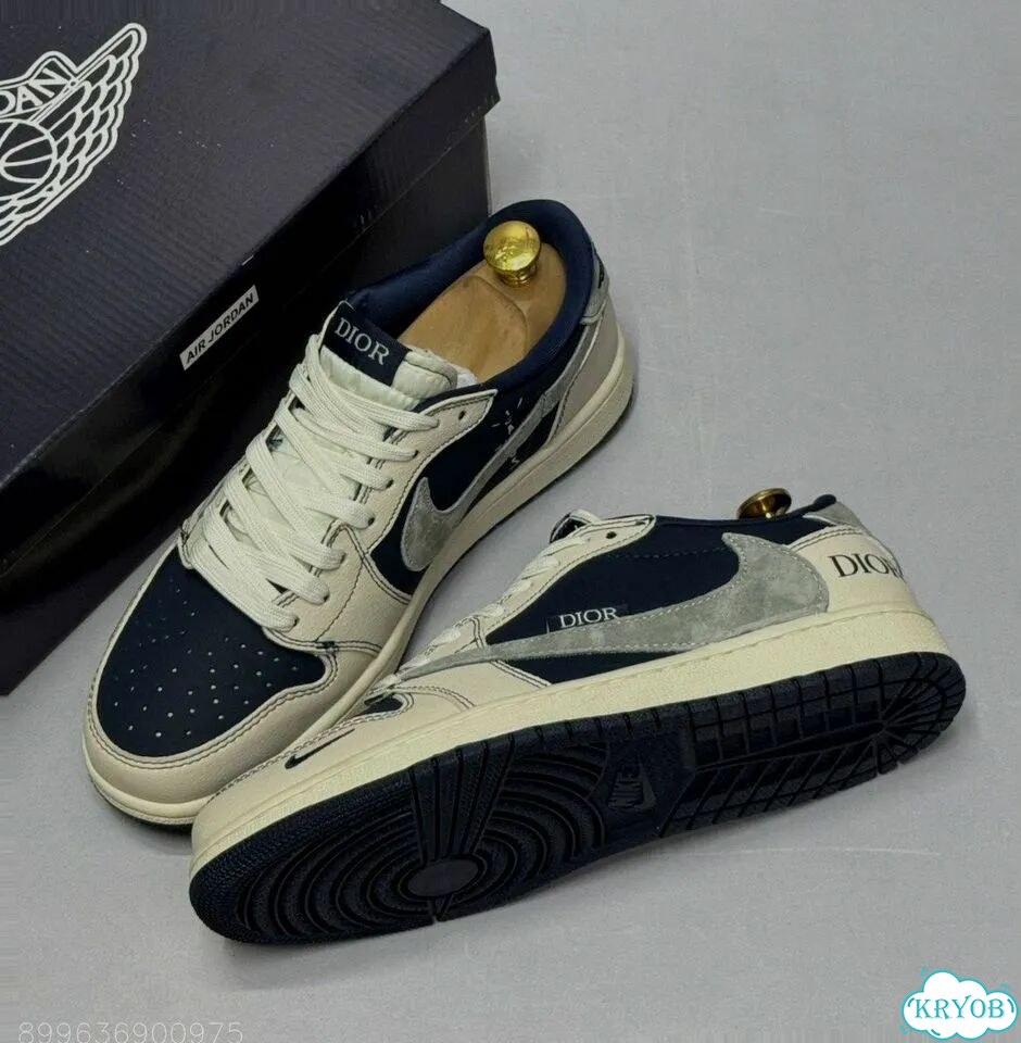 Кроссовки Nike Jordan Travis Scott Dior фото 7