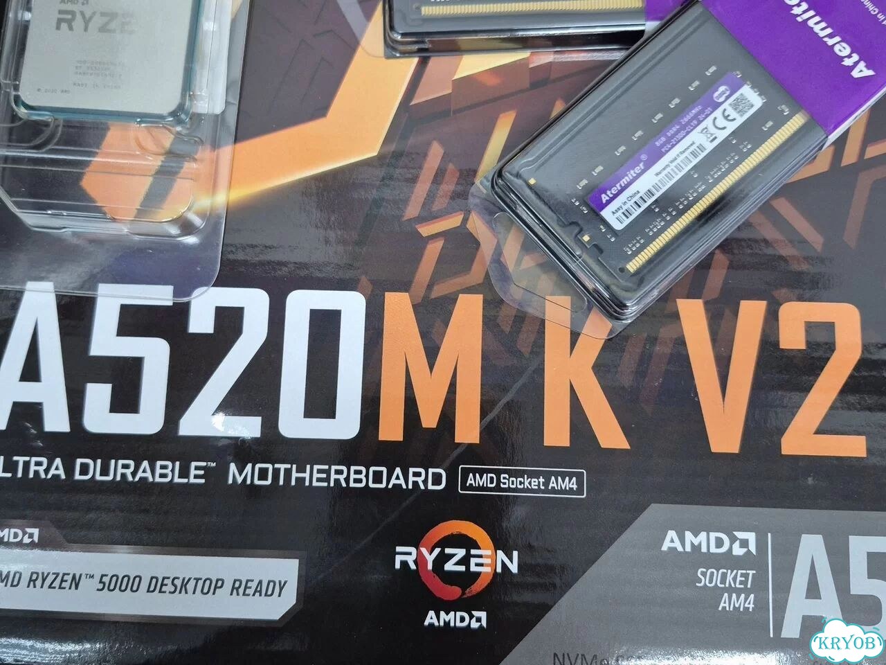 Комплект ryzen 5 5500, плата am4 и 16г ддр4 фото 4