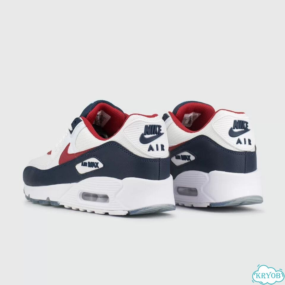 Кроссовки Nike Air Max 90 White / Blue / Red фото 3