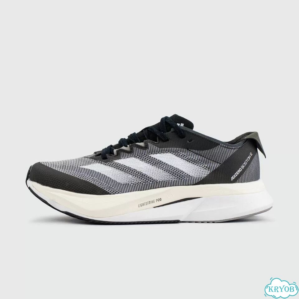 Кроссовки Adidas Adizero Boston 12 Black White фото 1