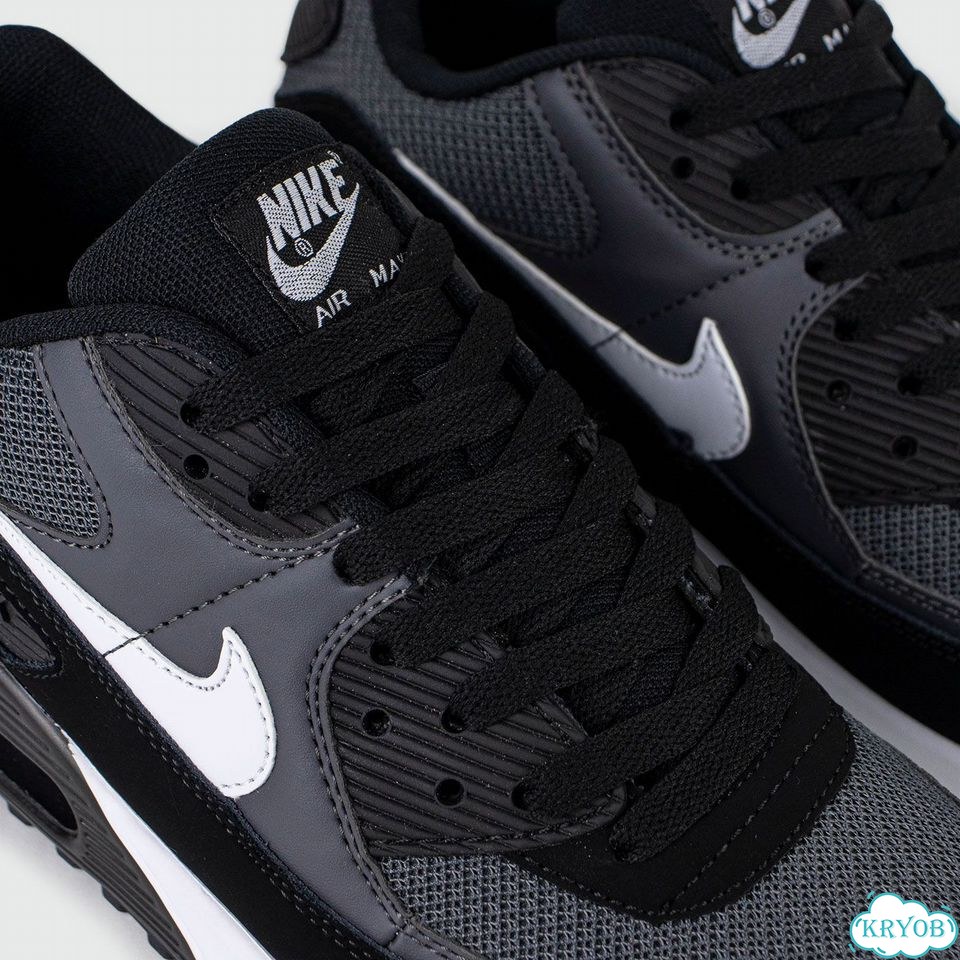 Кроссовки Nike Air Max 90 Grey / Black / White фото 5