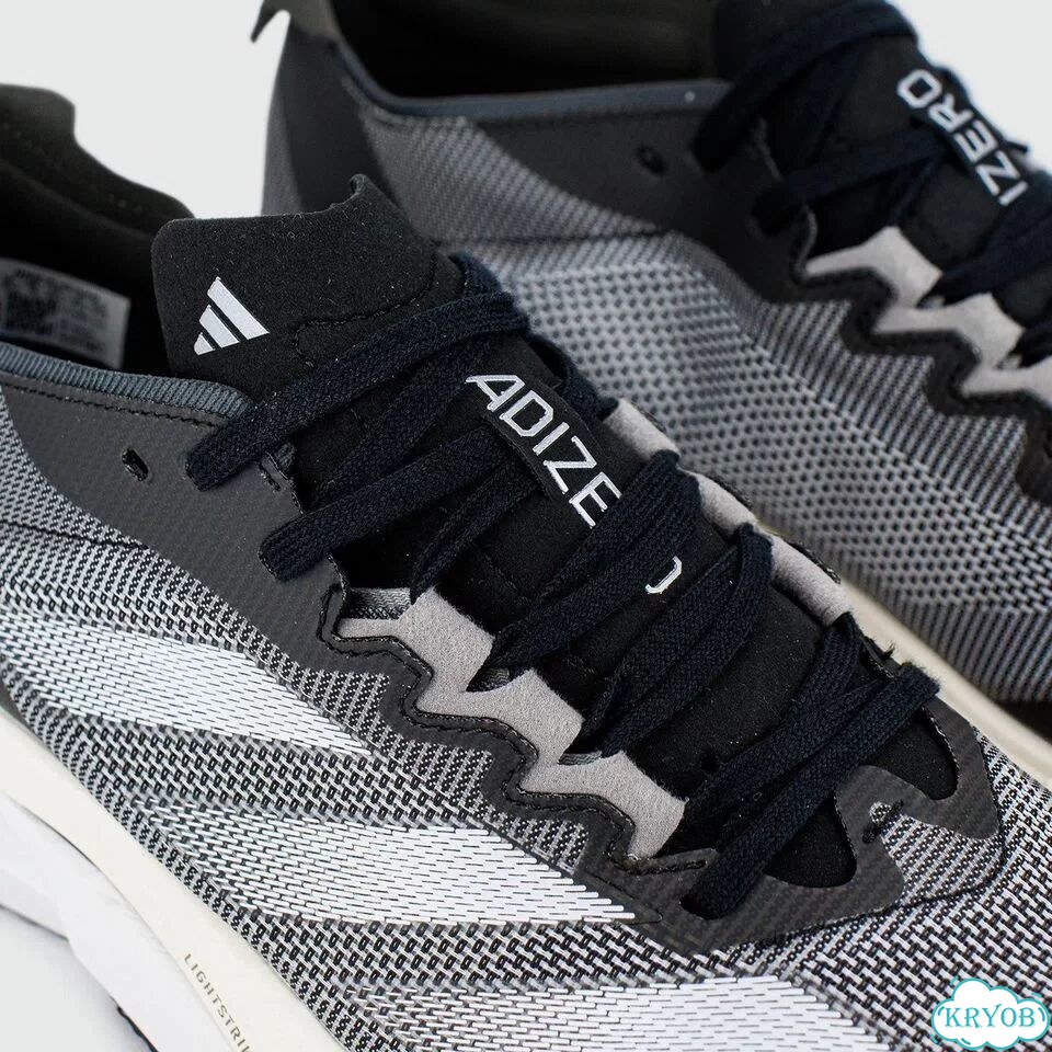 Кроссовки Adidas Adizero Boston 12 Black White фото 5