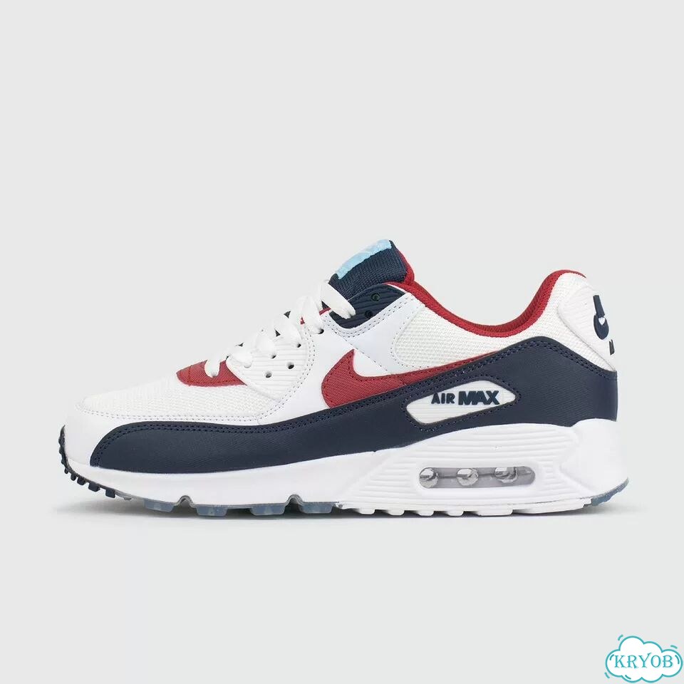 Кроссовки Nike Air Max 90 White / Blue / Red фото 1