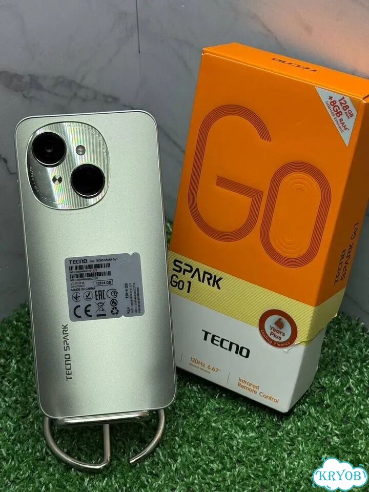 TECNO Spark Go 1, 4/128 ГБ, SIM + eSIM фото 1