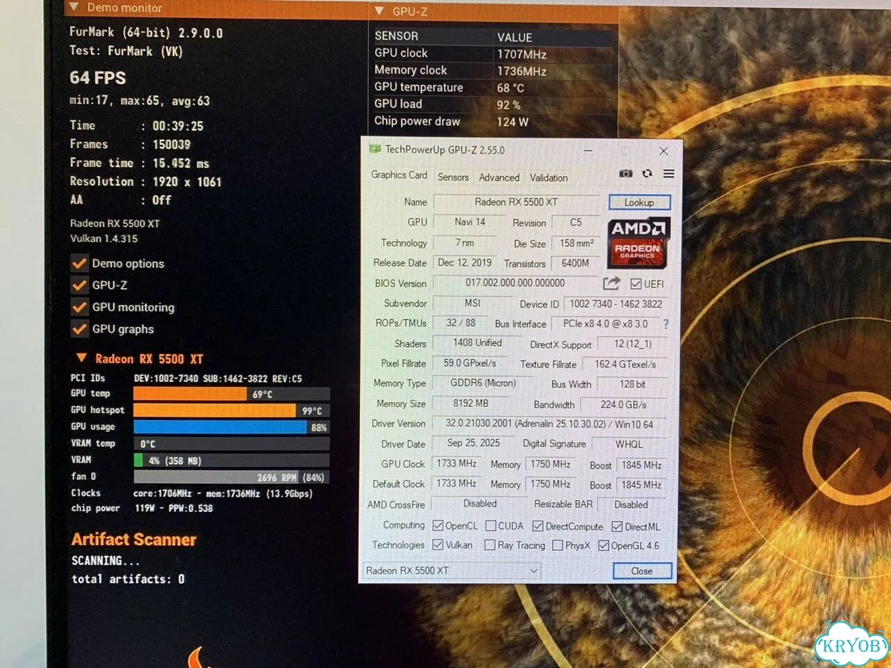 Radeon RX 5500 XT 8Gb фото 3