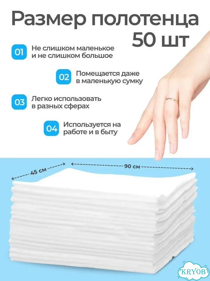 Одноразовые полотенца 45х90 (35г/м²) фото 5