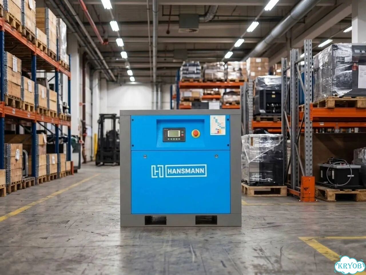 Винтовой компрессор Hansmann 5,5 кВт, 8 бар новый фото 2
