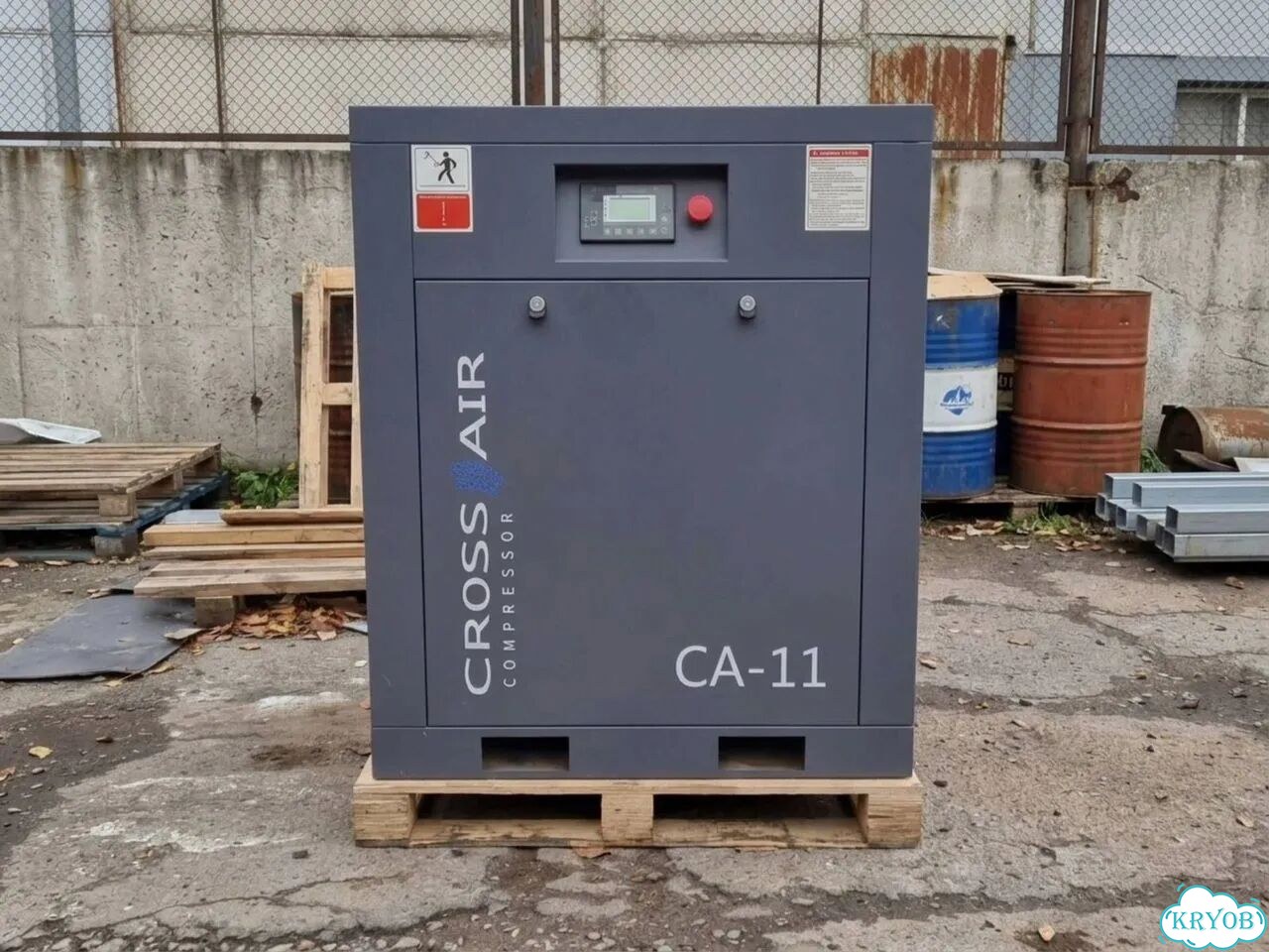 Винтовой компрессор CrossAir 11 кВт, 10 бар новый фото 2