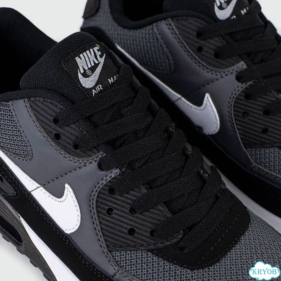 Кроссовки Nike Air Max 90 Grey / Black / White фото 5