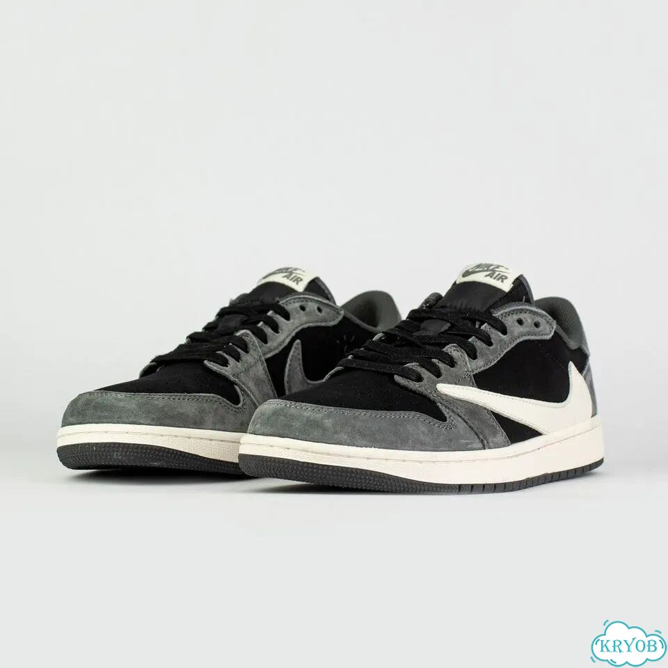 Кроссовки Air Jordan 1 Low x Travis Scott Dark Grey фото 2
