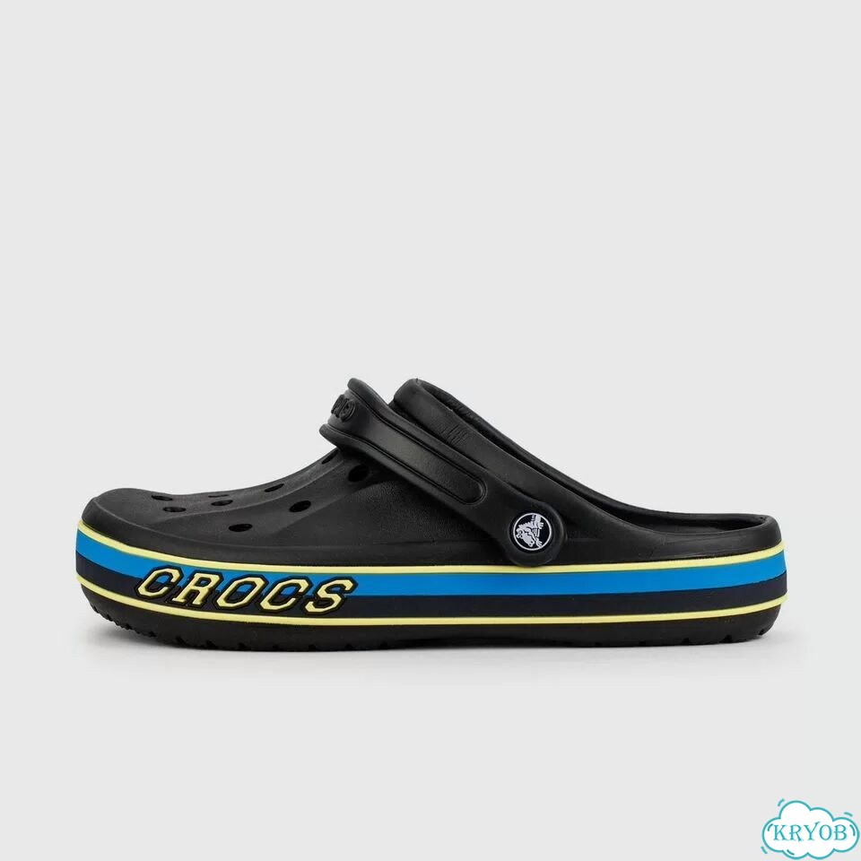 Сабо crocs Bayaband Cloc Black Blue Lines фото 1