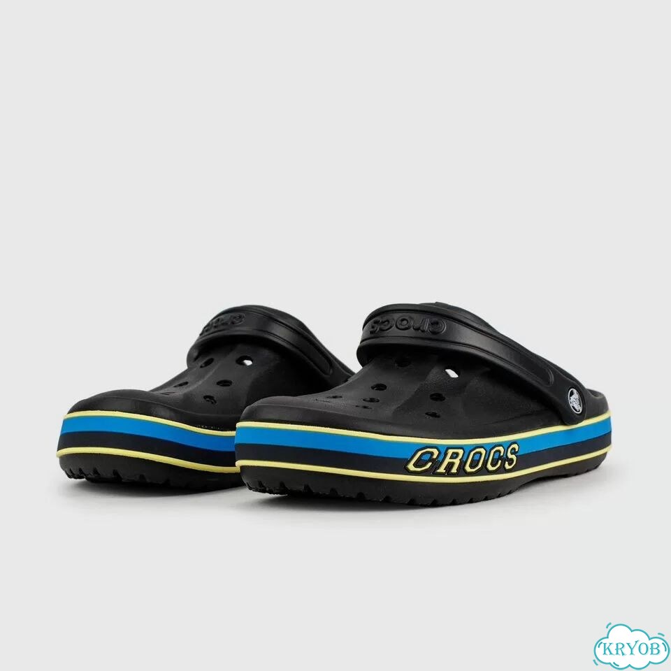 Сабо crocs Bayaband Cloc Black Blue Lines фото 2