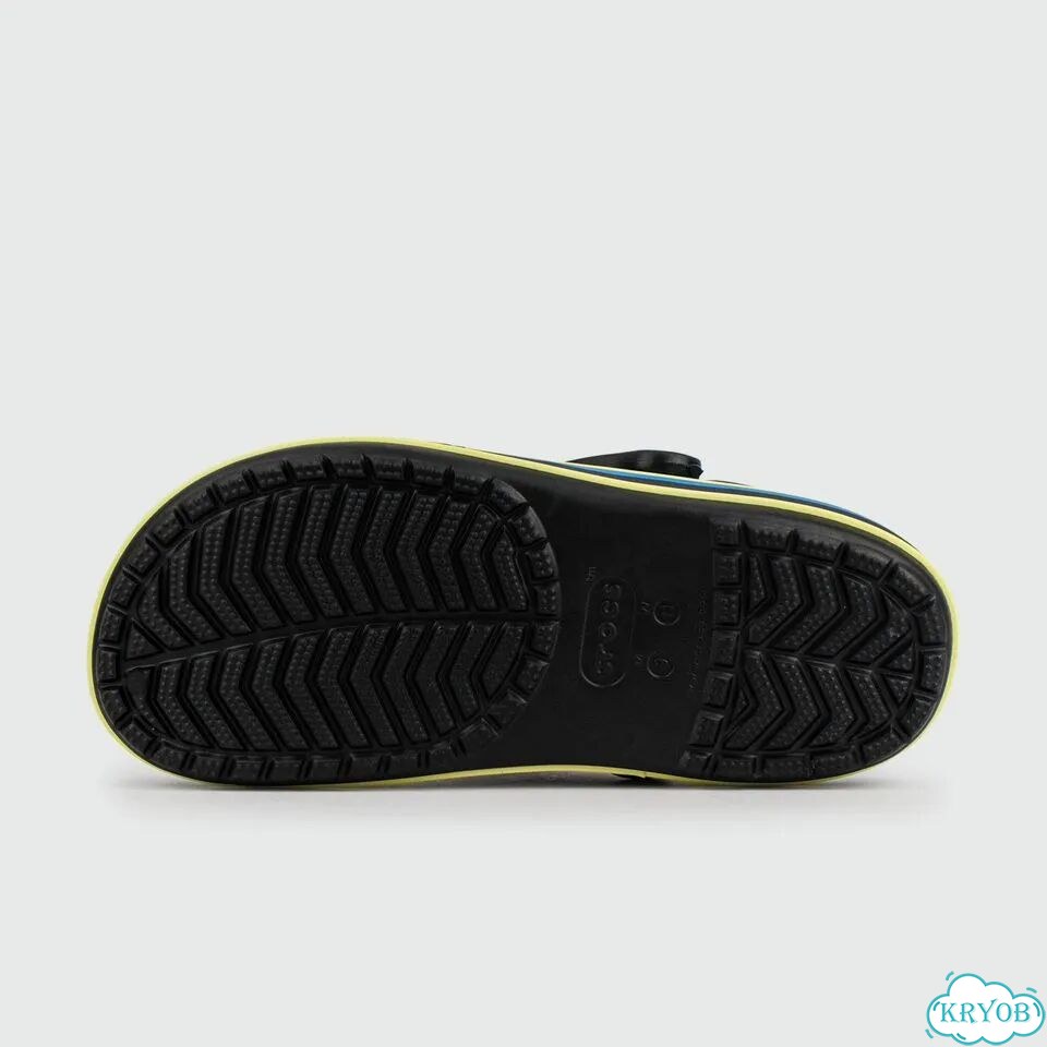 Сабо crocs Bayaband Cloc Black Blue Lines фото 4