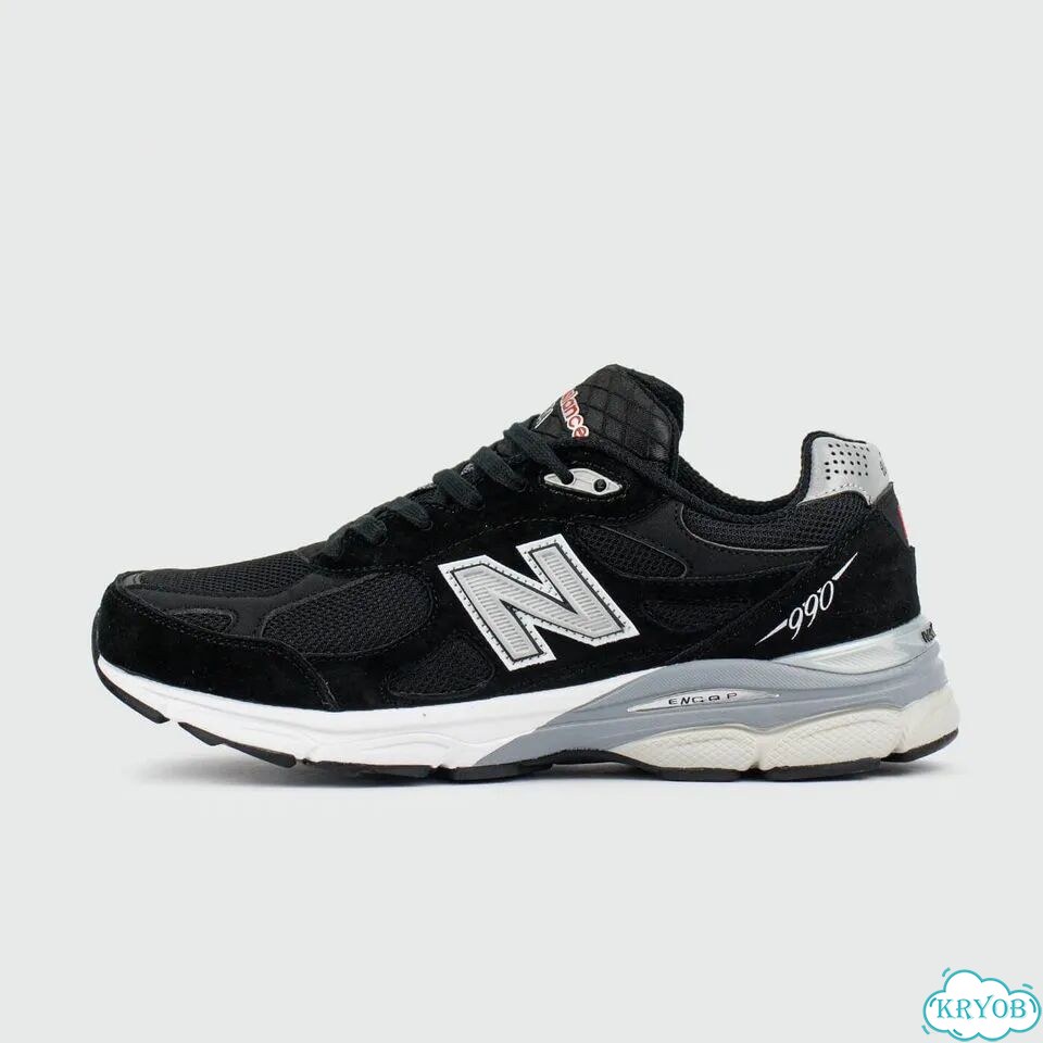 Кроссовки New Balance 990 v3 Black / White фото 1