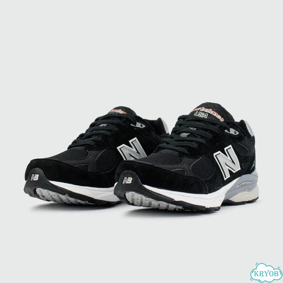 Кроссовки New Balance 990 v3 Black / White фото 2