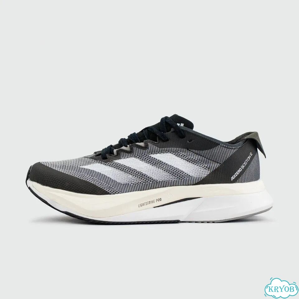 Кроссовки Adidas Adizero Boston 12 Black White фото 1