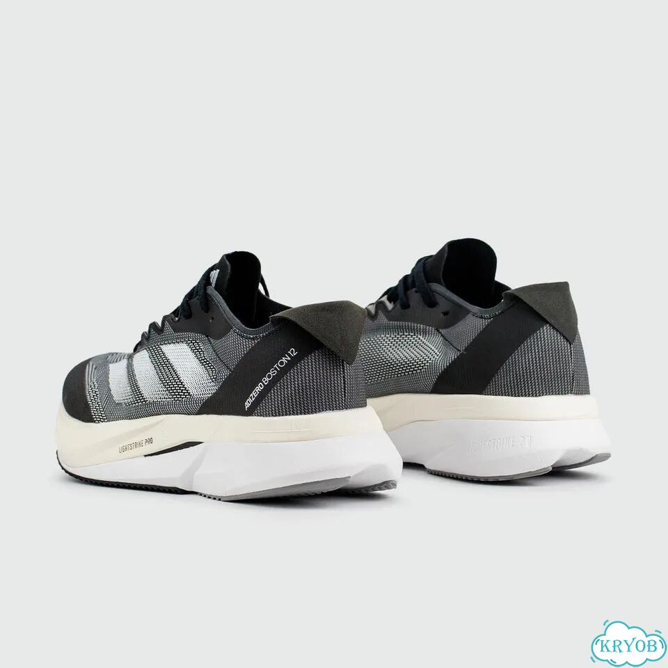 Кроссовки Adidas Adizero Boston 12 Black White фото 3