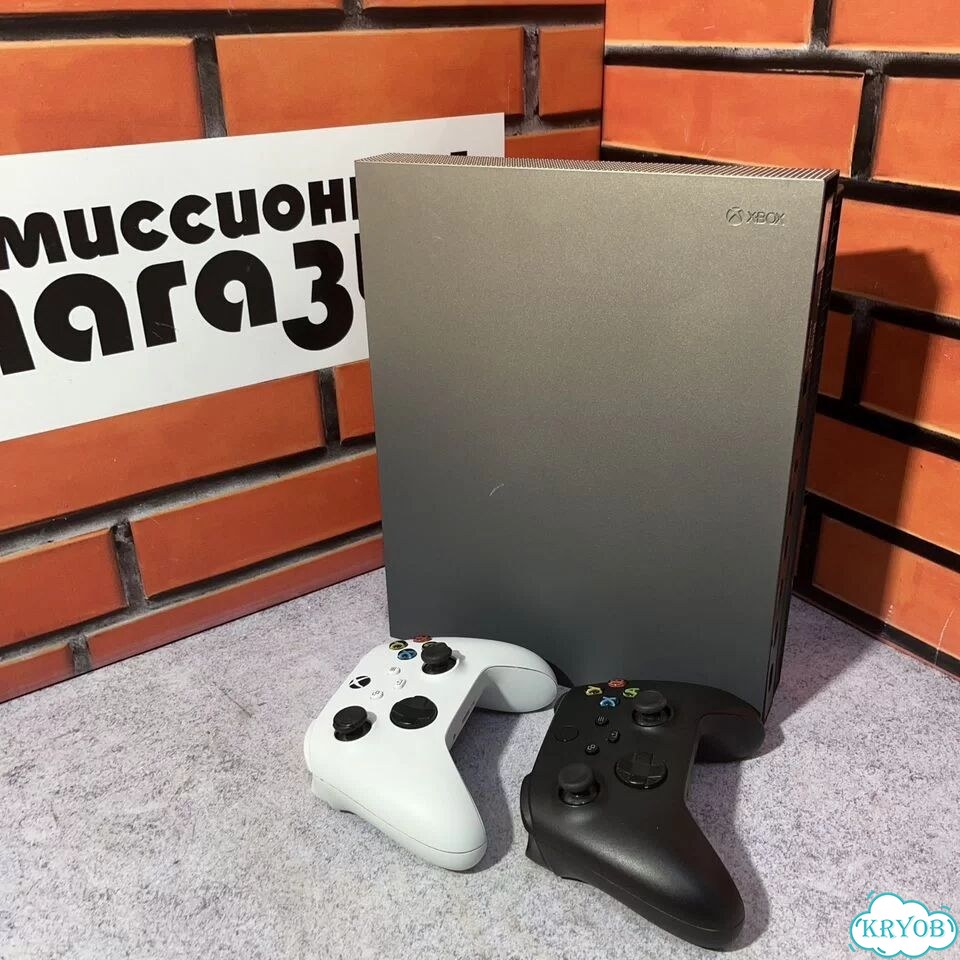 Xbox One x 1tb 2 геймпада фото 1