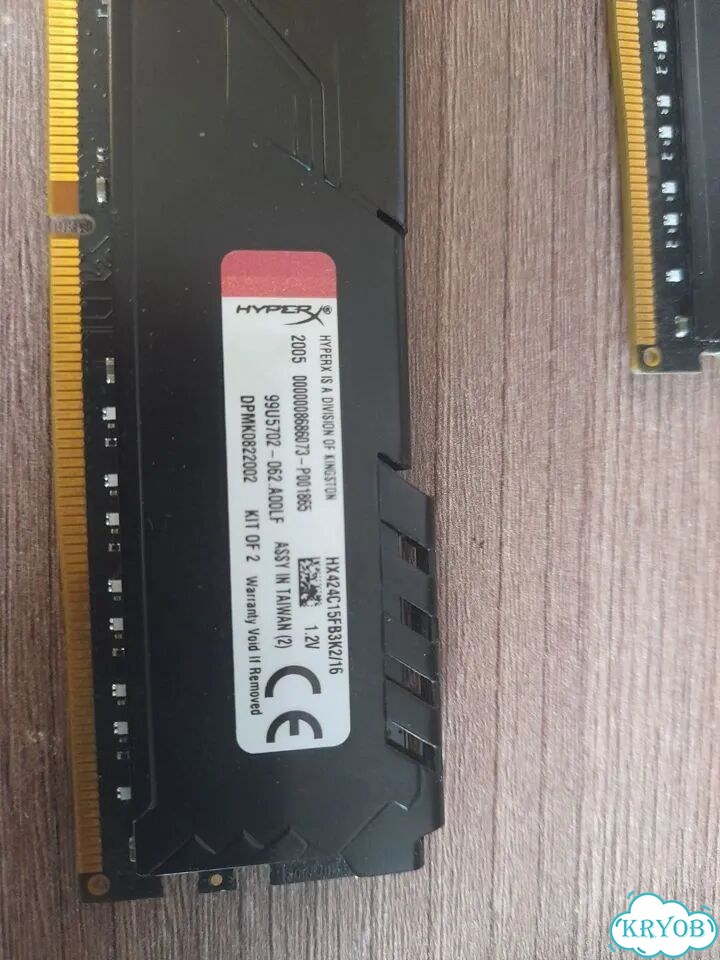 HyperX Fury ddr4 16gb фото 3