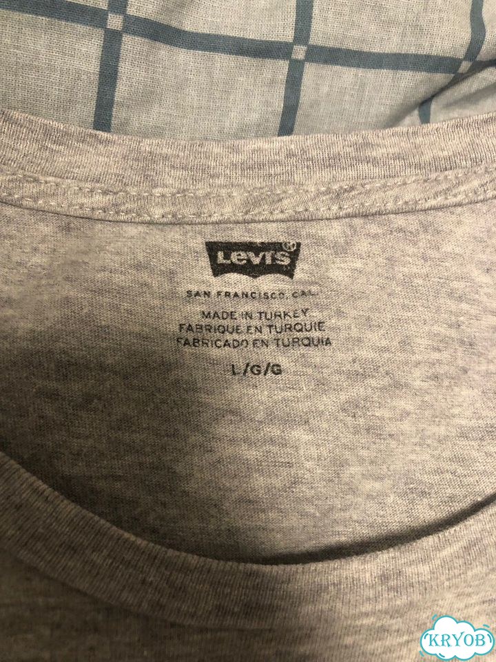 Оригинальная футболка Levi’s (Размер L) серая фото 3