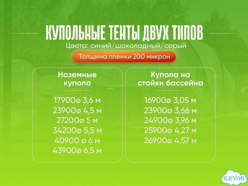 Купольный тент для бассейна с доставкой фото 3